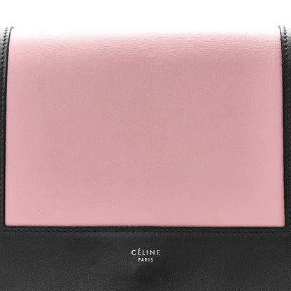 Celine Shiny Smooth Calfskin Medium Frame Shoulder Bag Liquorice Antique Rose 7 of 9