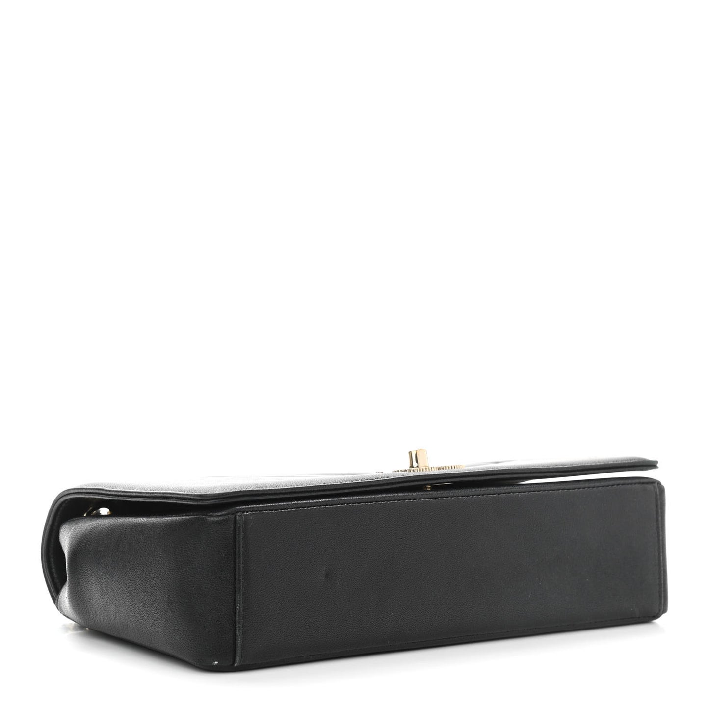 Sheepskin Chevron Quilted Vintage Mademoiselle Flap Black