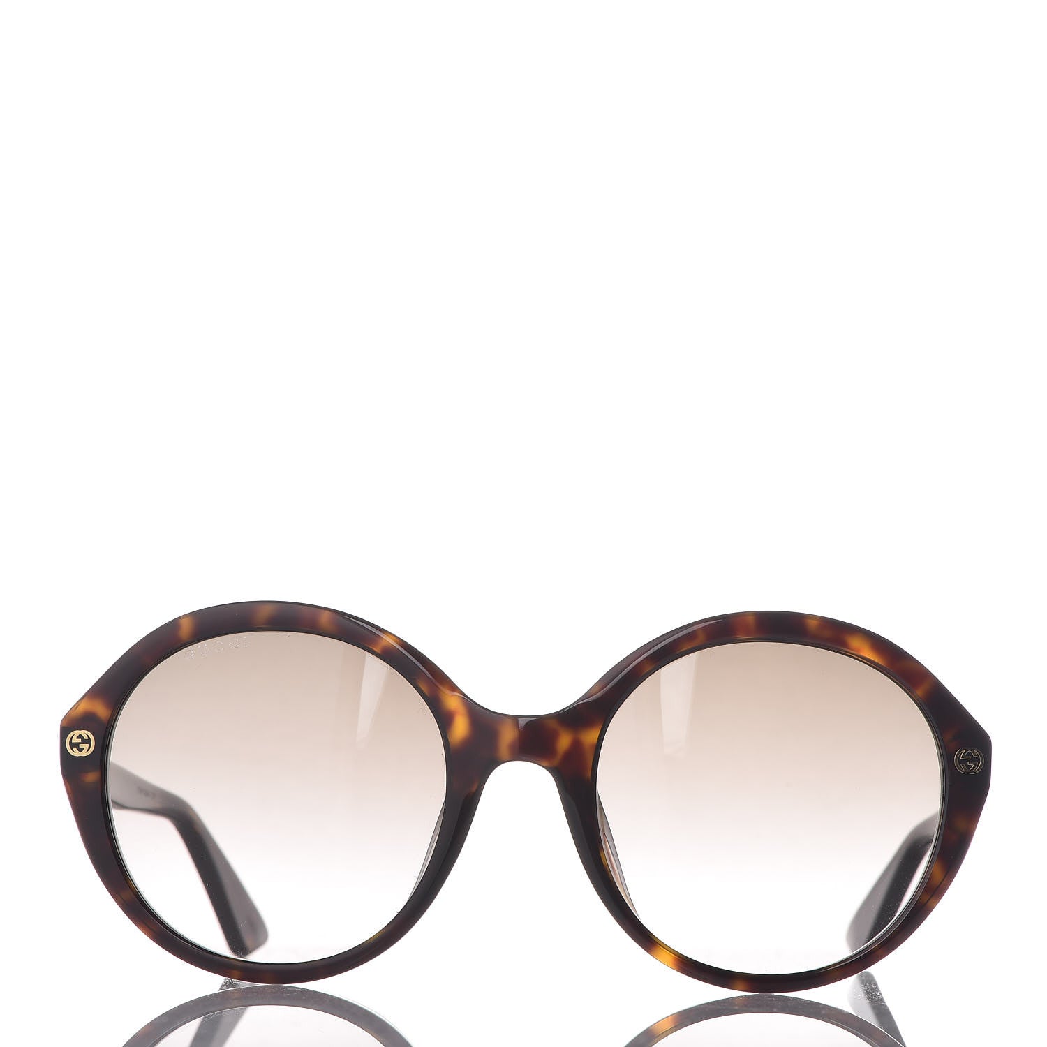 Gucci Acetate Round Sunglasses GG 0023S Tortoise 3 of 8