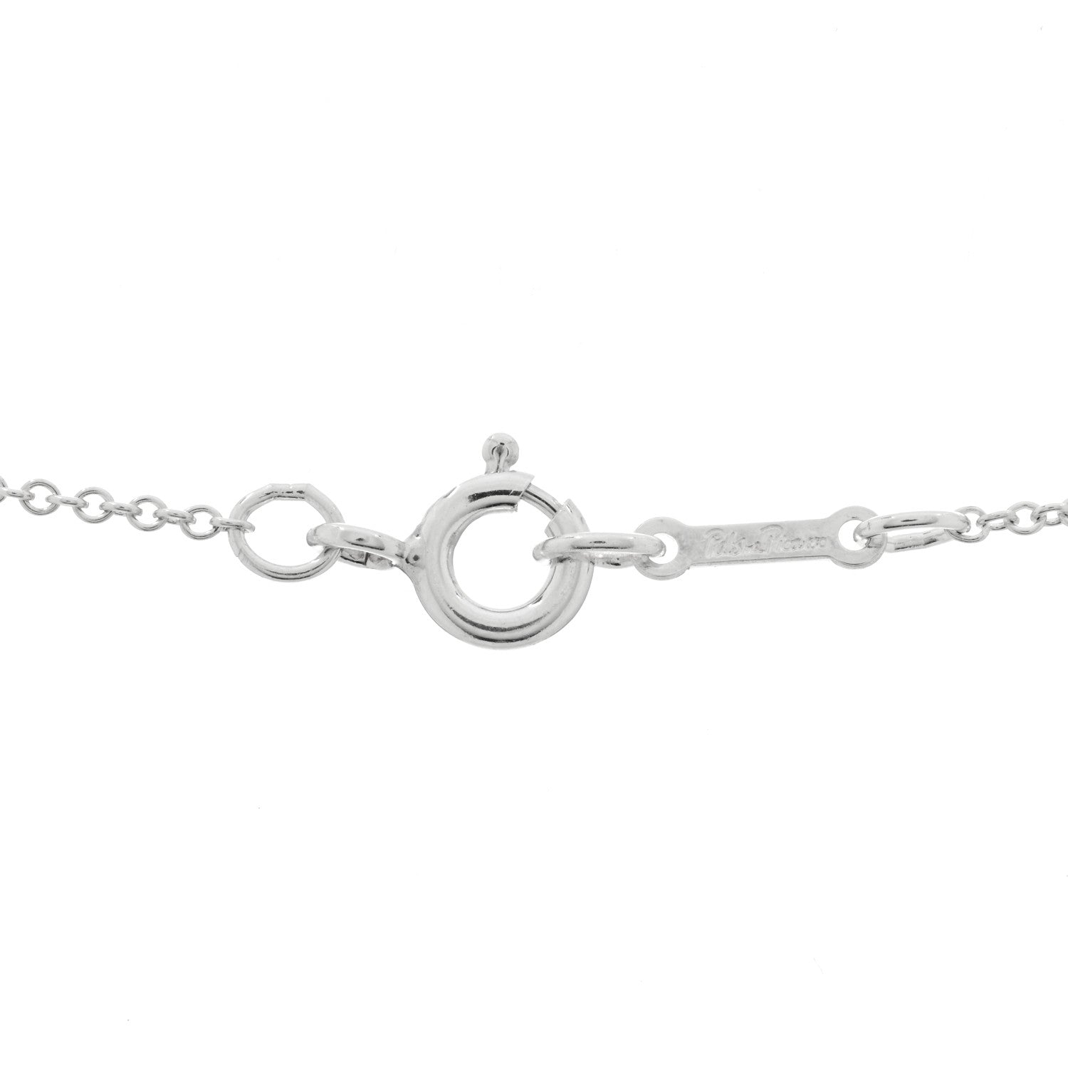 Tiffany Sterling Silver Small Paloma Picasso Loving Heart Pendant Necklace 3 of 4