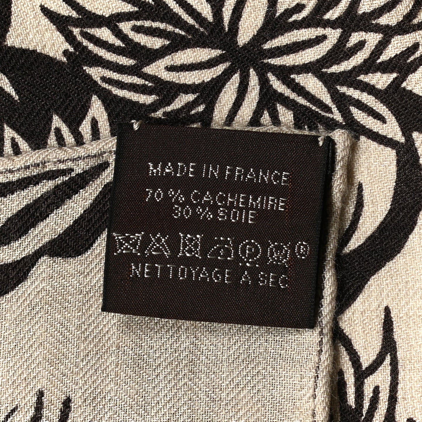 Cashmere Silk The Three Graces Shawl 140 Naturel Brun
