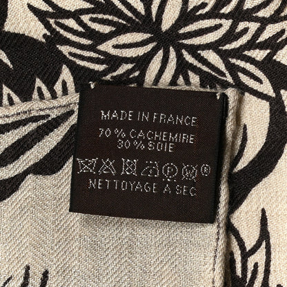 Hermes Cashmere Silk The Three Graces Shawl 140 Naturel Brun 3 of 6