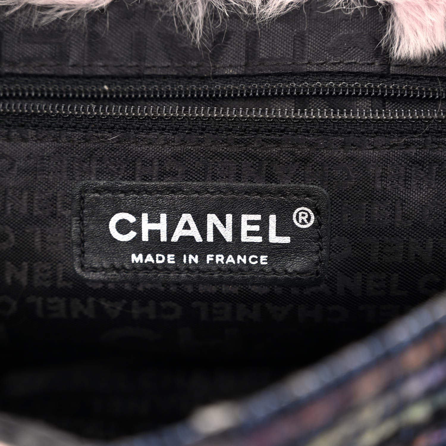 Chanel Rabbit Fur Tweed Lizard Small Fantasy Flap Pink 6 of 10
