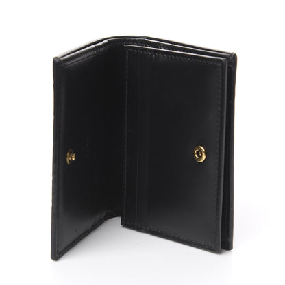Gucci Guccissima Signature Crystal Cat Card Case Wallet Black 5 of 7