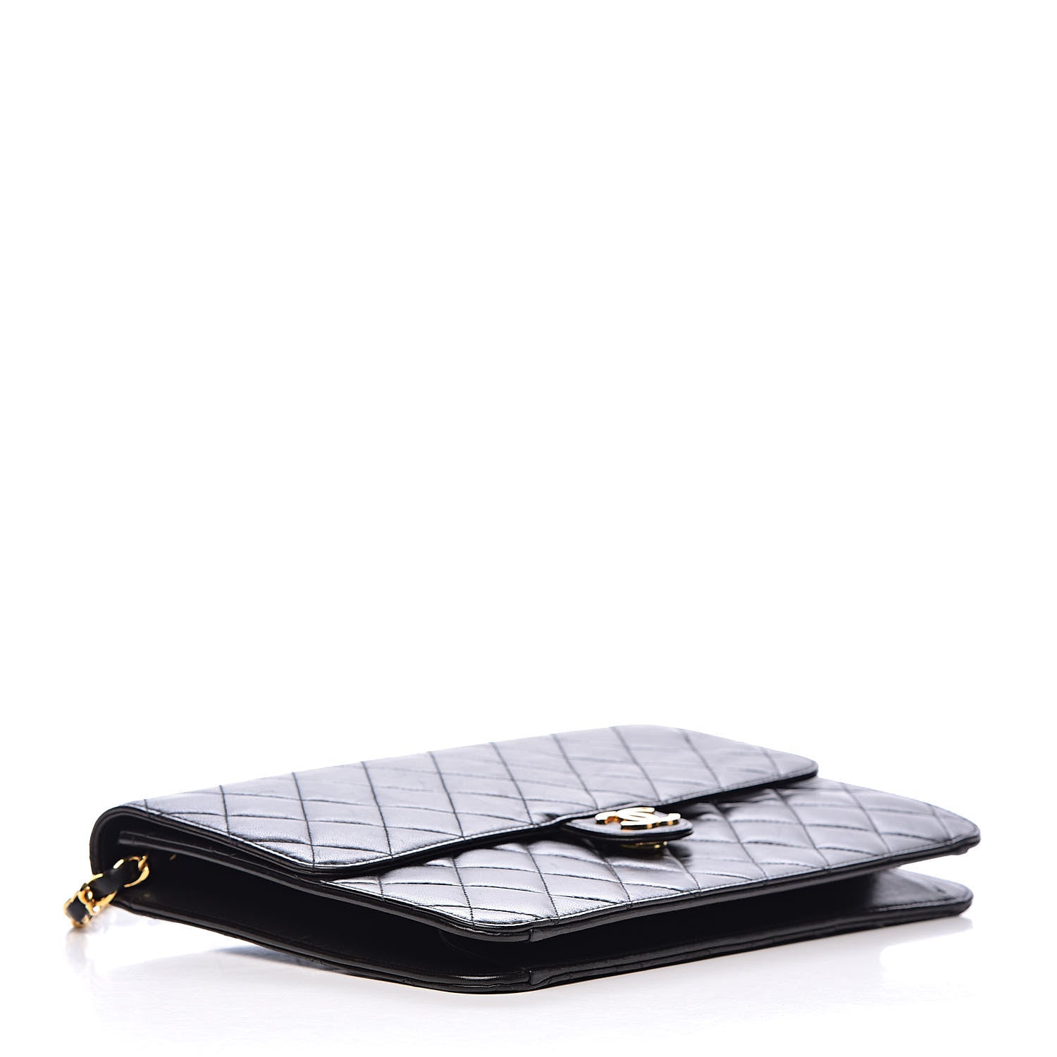 Chanel Lambskin Quilted Medium Single Flap Black 4 of 11