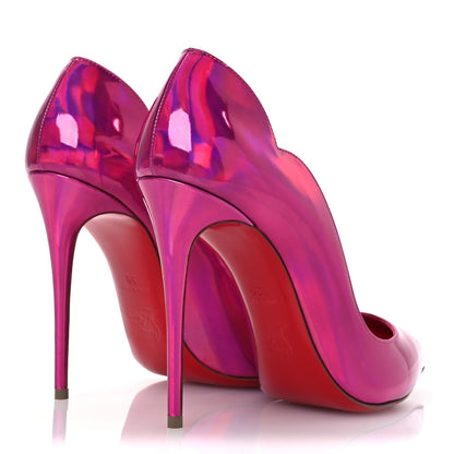 Christian Louboutin Metallic Patent Psychic Hot Chick 100 Pumps 39 Fuxia 5 of 13
