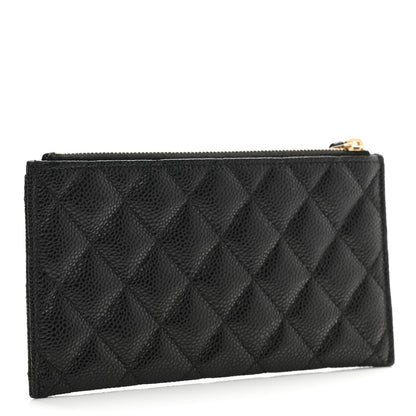 Chanel Caviar Quilted Classic Zip Pouch Black 3 of 8