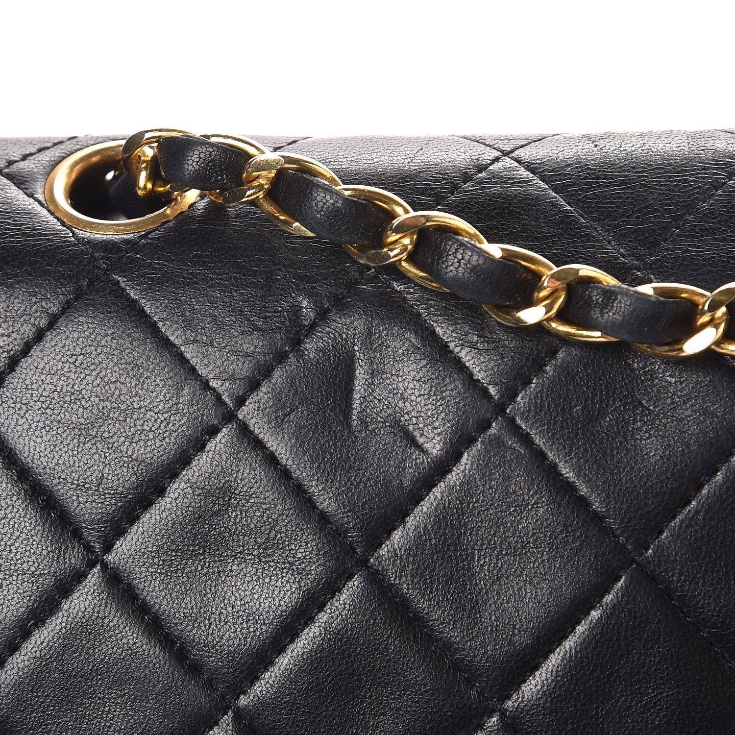 Chanel Lambskin Quilted Small Double Flap Black 10 of 12