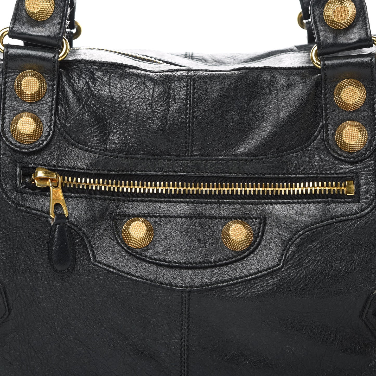 Agneau Giant 21 Gold Hardware Work Black