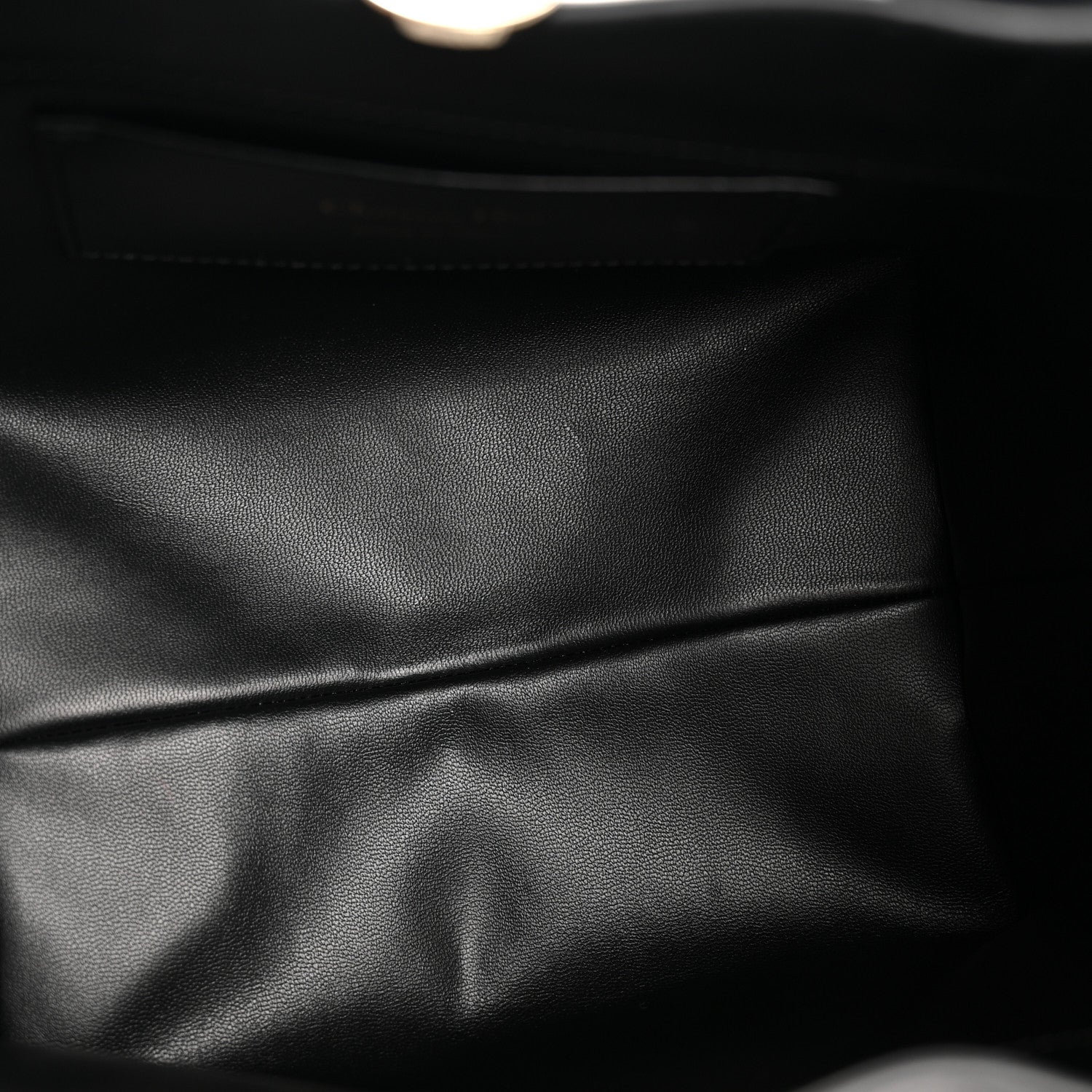 Christian Dior Smooth Calfskin Vintage Flat Macrocannage Small Toujours Vertical Tote Black 5 of 12