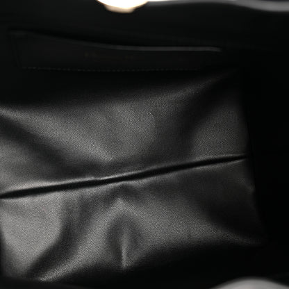 Christian Dior Smooth Calfskin Vintage Flat Macrocannage Small Toujours Vertical Tote Black 5 of 12
