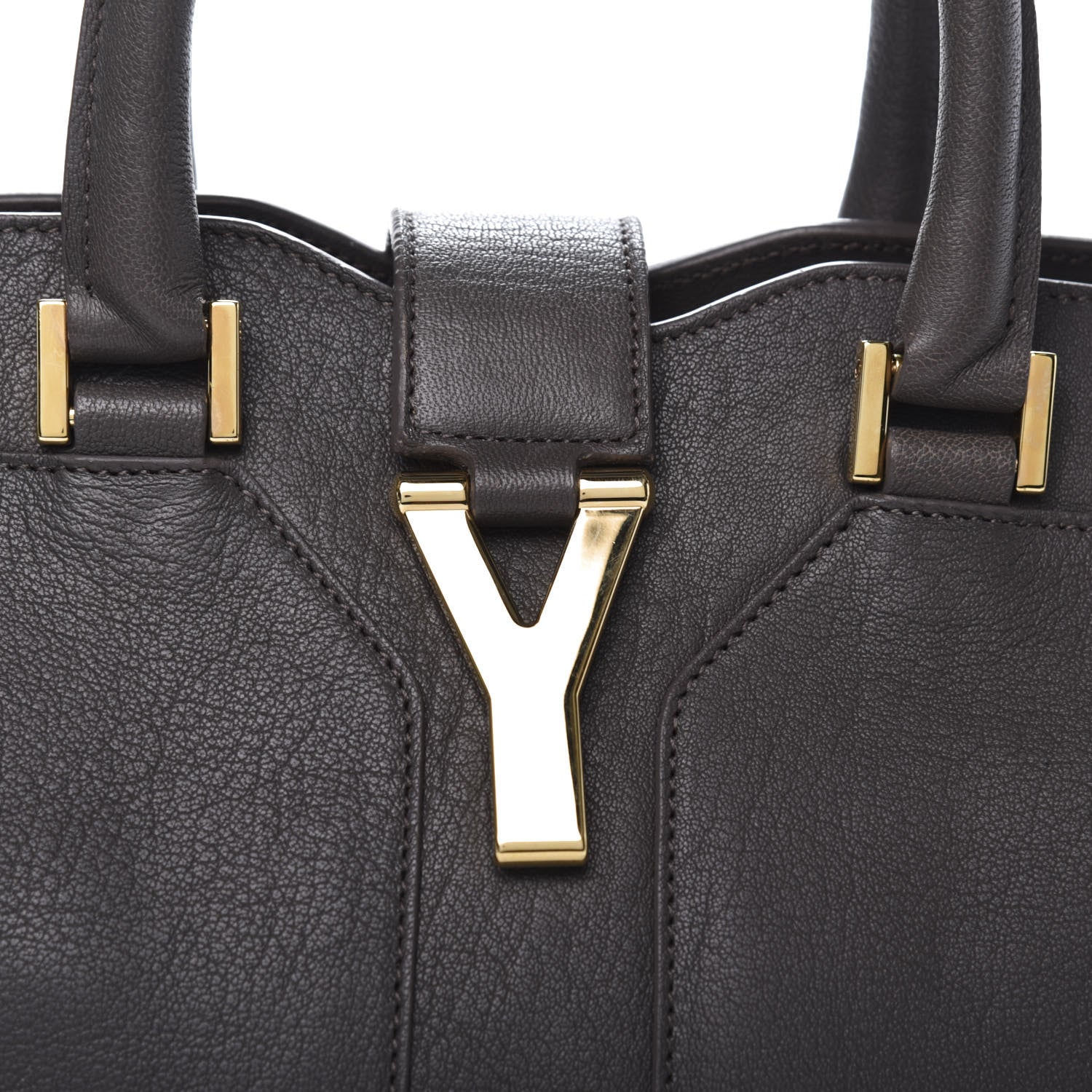 Saint Laurent Sheepskin Medium Cabas ChYc Grey 10 of 11