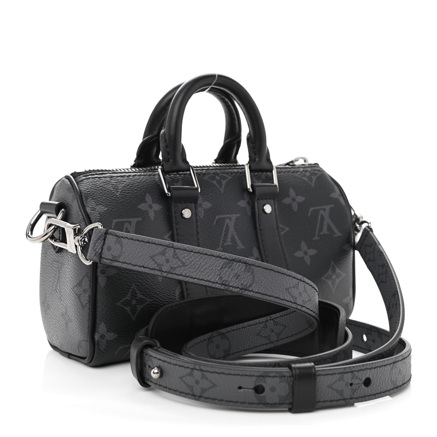 Louis Vuitton Reverse Monogram Eclipse Keepall XS Black 3 of 7