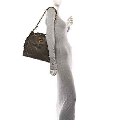 Chanel Caviar Quilted Medium Chanel 25 Handbag Dark Khaki 2 of 11