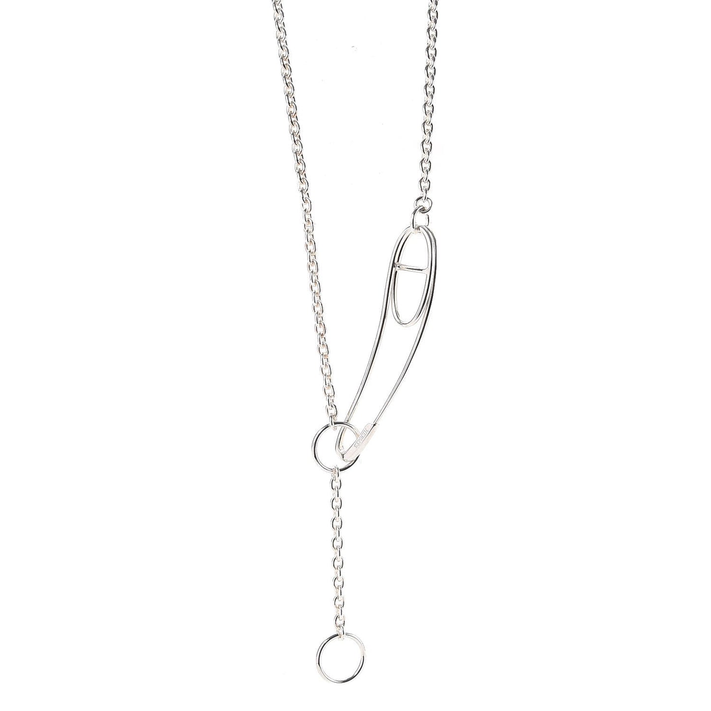 Sterling Silver Chaine d'Ancre Punk Long Necklace