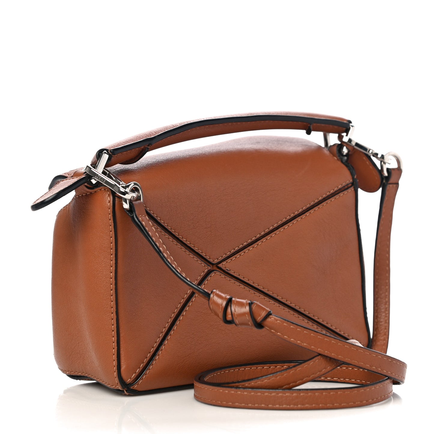 Calfskin Mini Puzzle Bag Tan