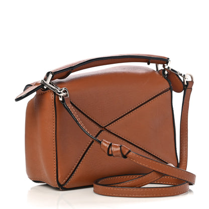 Loewe Calfskin Mini Puzzle Bag Tan 3 of 16
