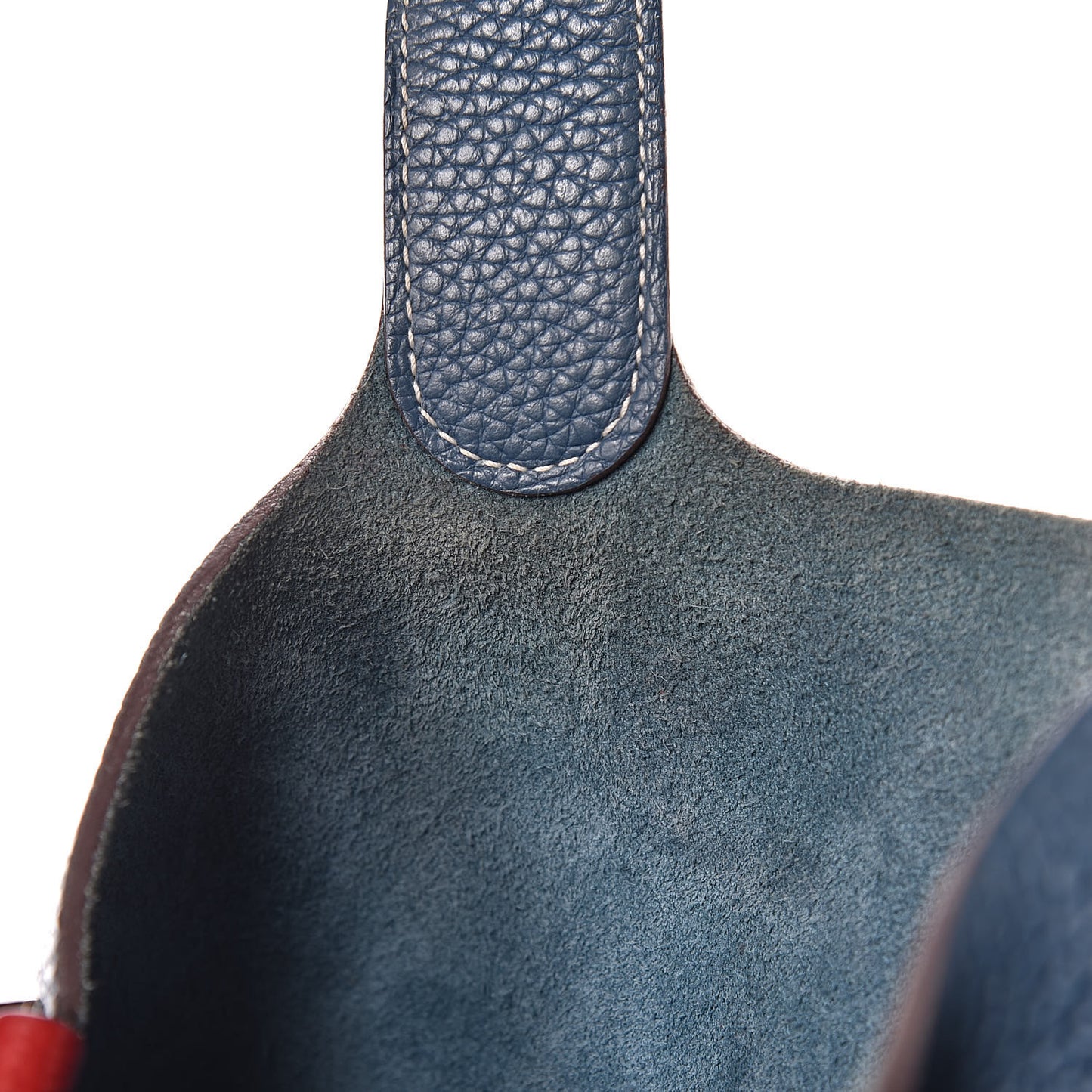 Taurillon Clemence Picotin Lock 26 GM Rouge Casaque Bleu Thalassa