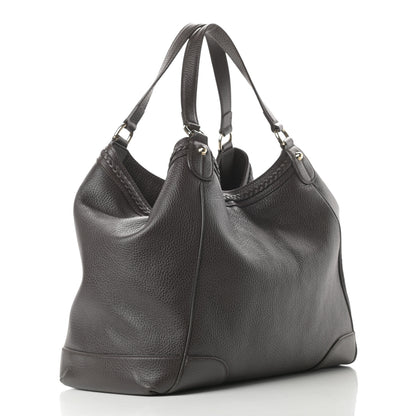 Gucci Pebbled Calfskin Medium Shoulder Bag Brown 3 of 12