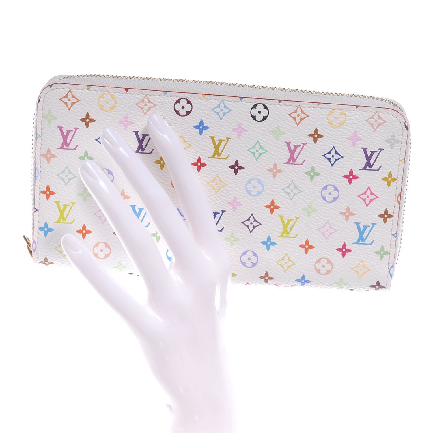 Louis Vuitton Monogram Multicolor Zippy Wallet White 2 of 8