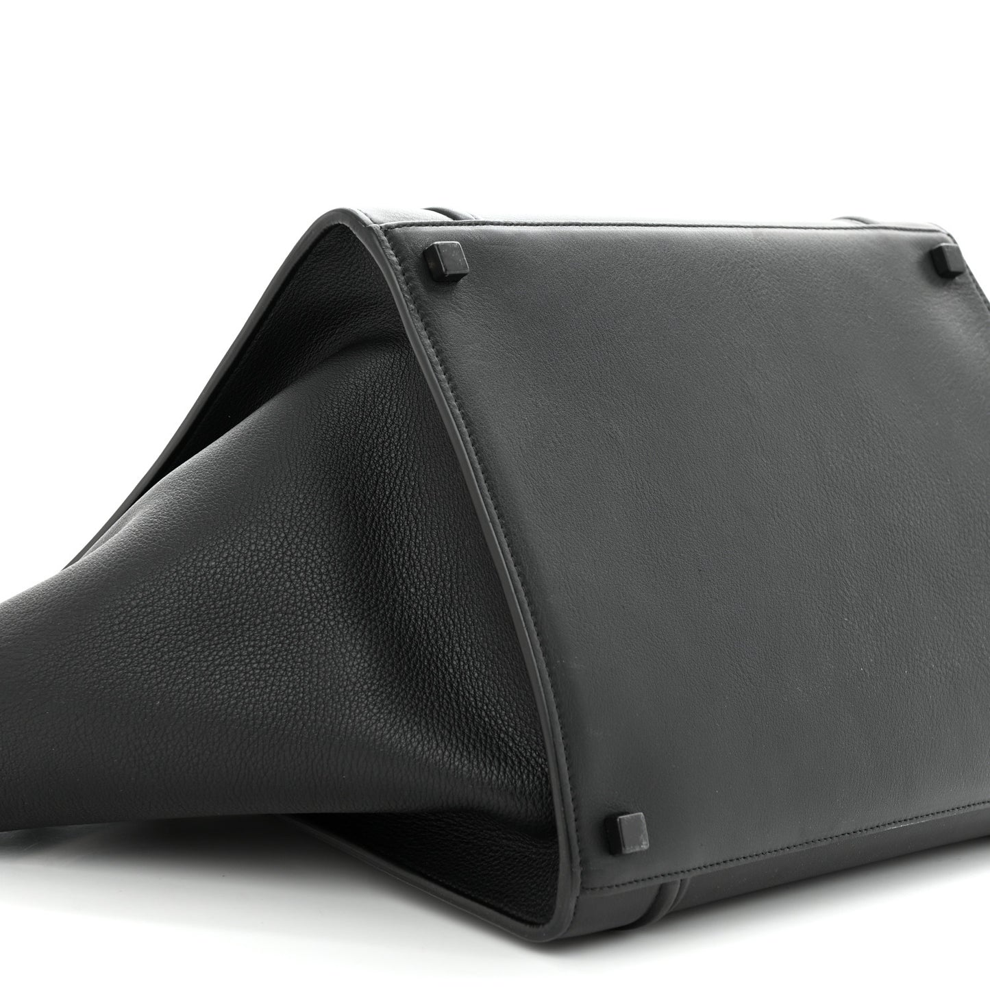 Smooth Calfskin Medium Phantom Luggage Black