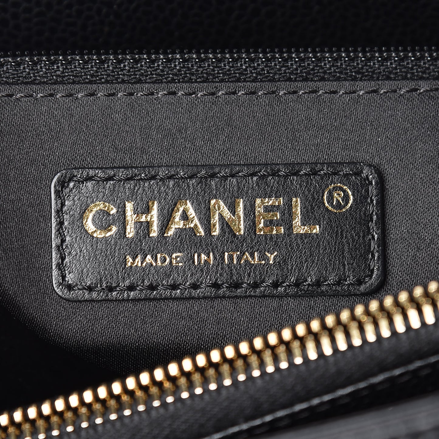 Caviar Quilted Grand Shopping Tote GST Black