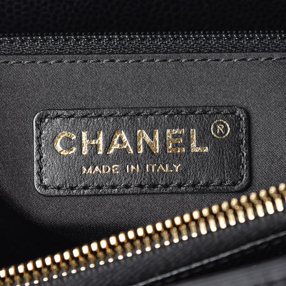 Chanel Caviar Quilted Grand Shopping Tote GST Black 6 of 11
