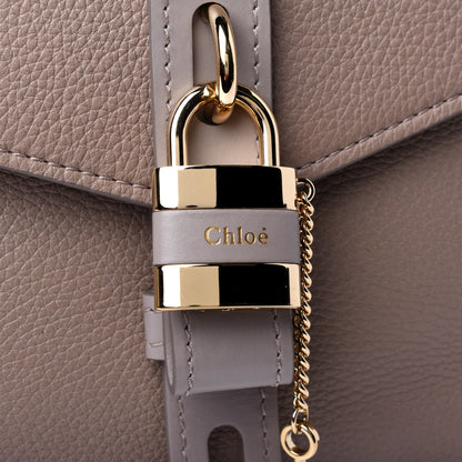 Chloe Shiny Grained Calfskin Medium Aby Day Shoulder Bag Motty Grey 12 of 12