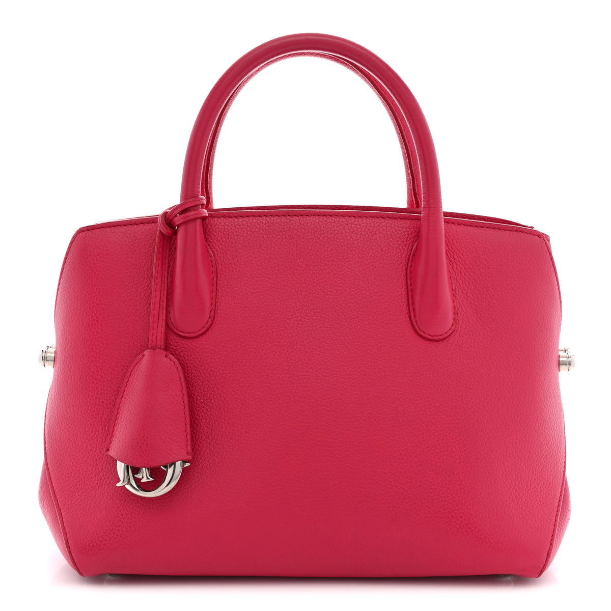 Supple Grained Calfskin Medium Open Bar Tote Pink