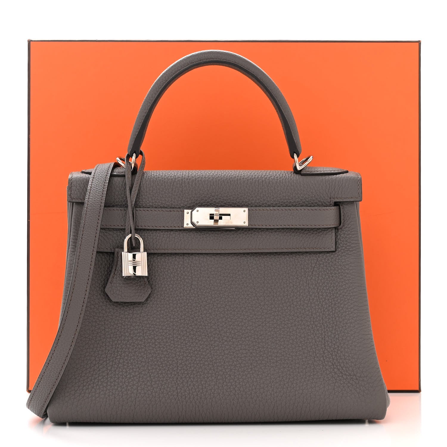 Hermes Togo Kelly Retourne 28 Etain 14 of 14