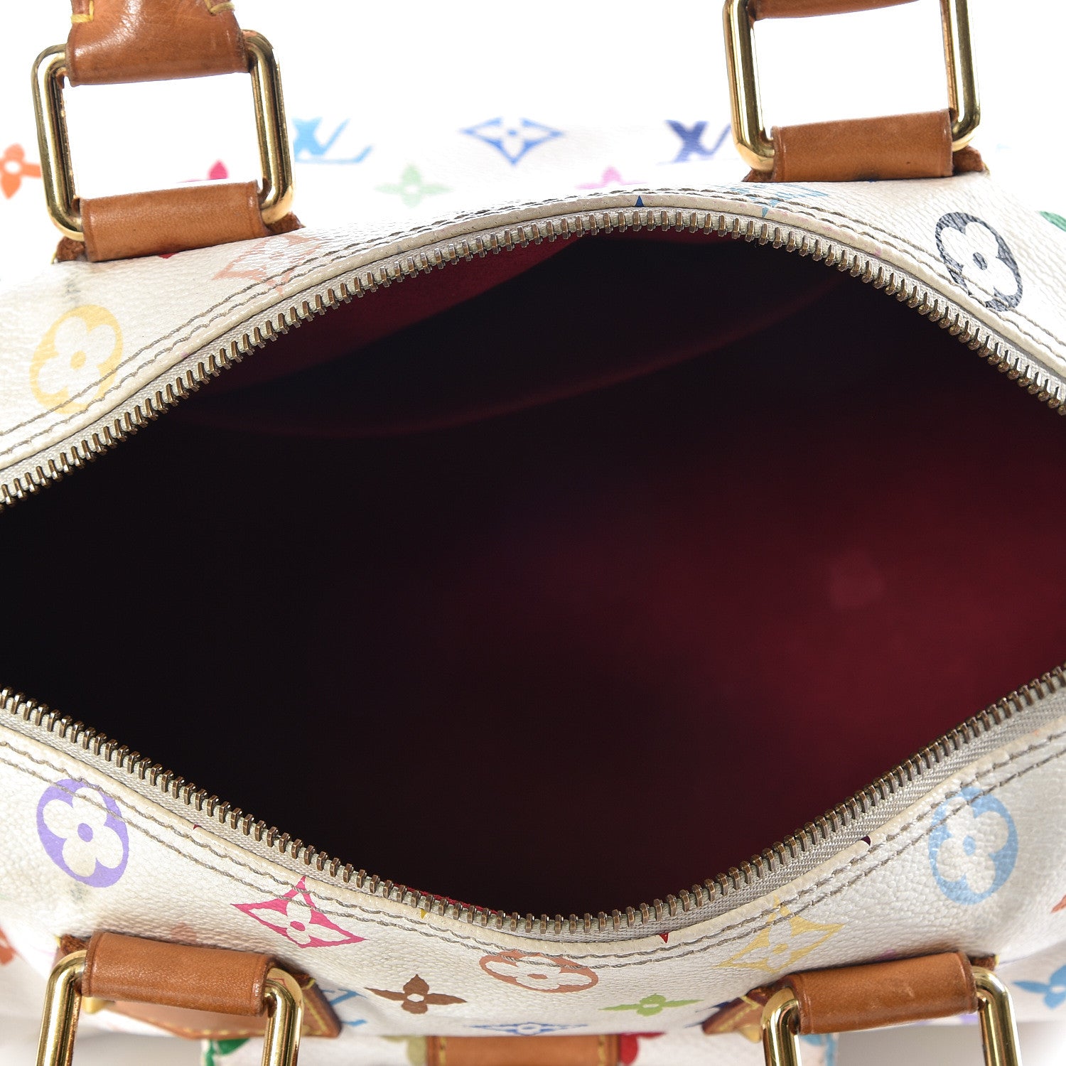 Louis Vuitton Monogram Multicolor Speedy 30 White 4 of 10