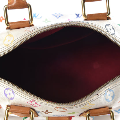 Louis Vuitton Monogram Multicolor Speedy 30 White 4 of 10