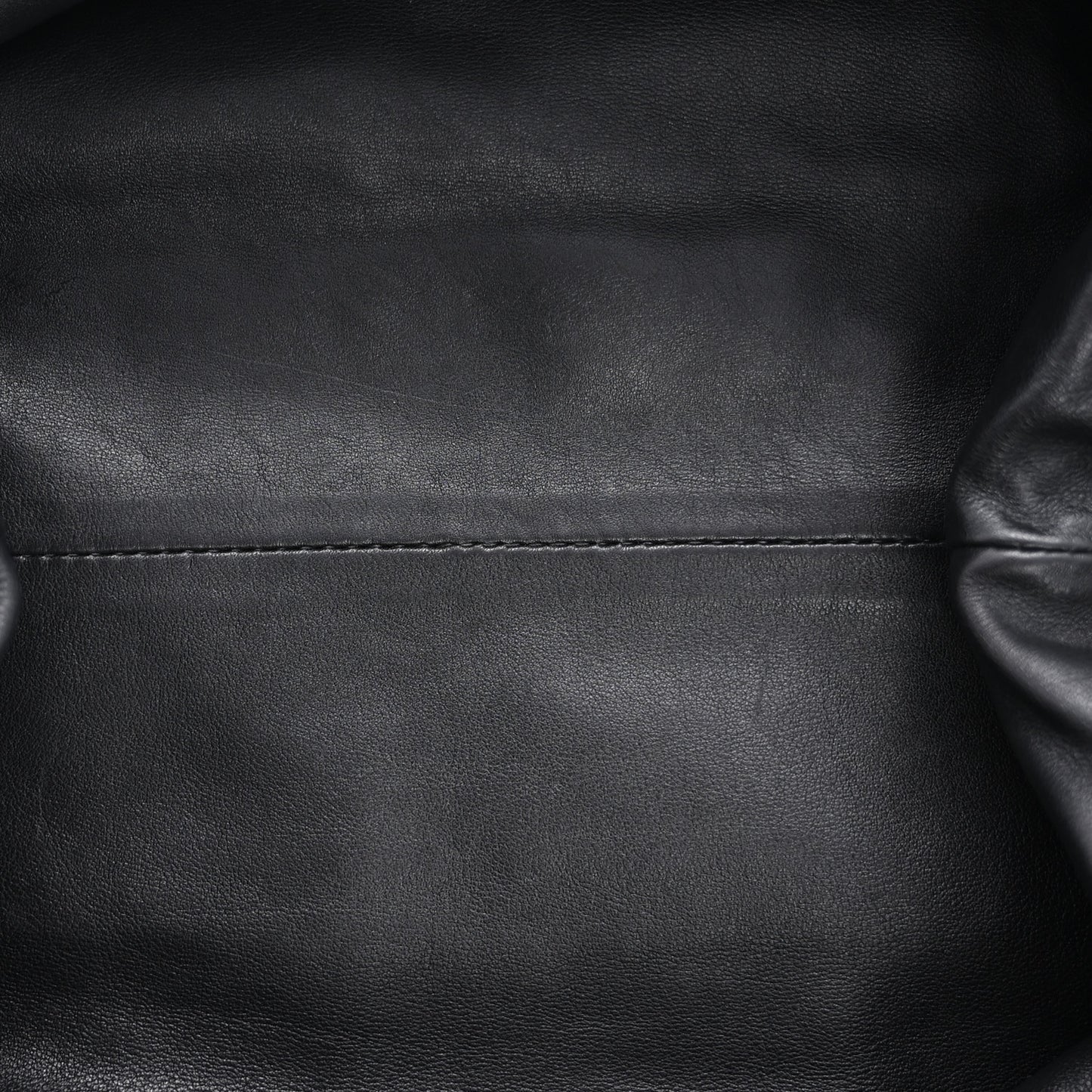 Smooth Butter Calf The Pouch Oversized Clutch Black