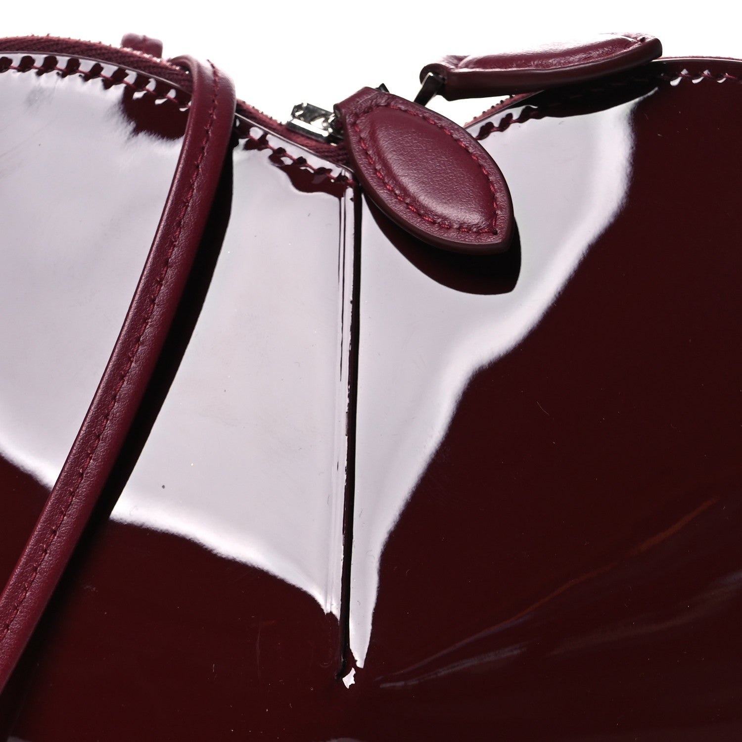 Alaia Patent Calfskin Le Coeur Bag Rouge Grenat 7 of 9