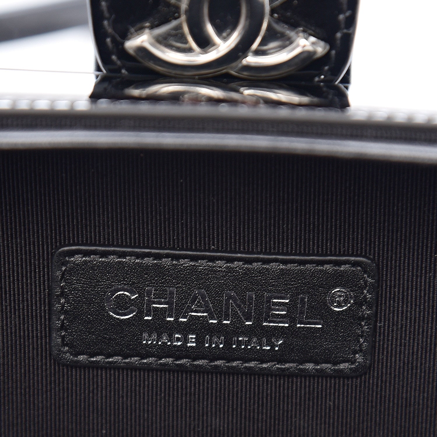 Chanel Glitter Patent Camera Case Multicolor Black 5 of 10