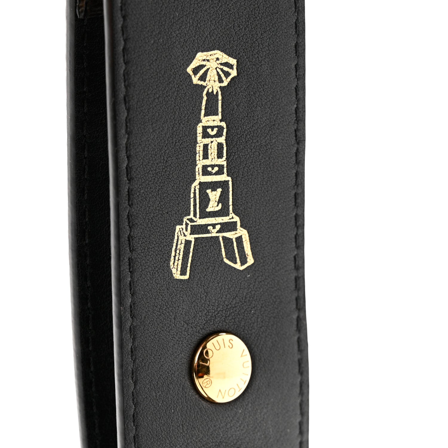 Louis Vuitton Monogram Adjustable Bandouliere Shoulder Strap Black 4 of 5