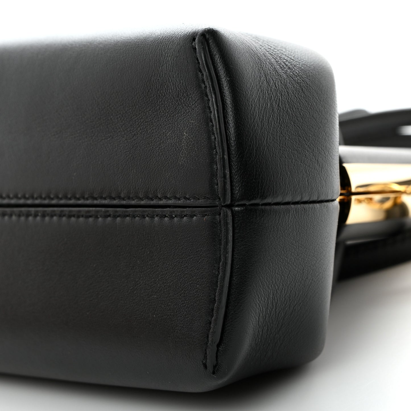 Shiny Nappa Small Fendi First Black