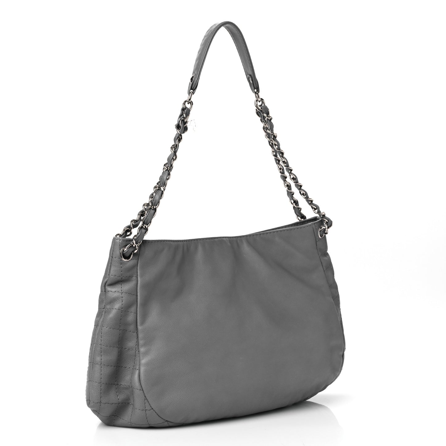 Caviar CC Timeless Shoulder Bag Grey