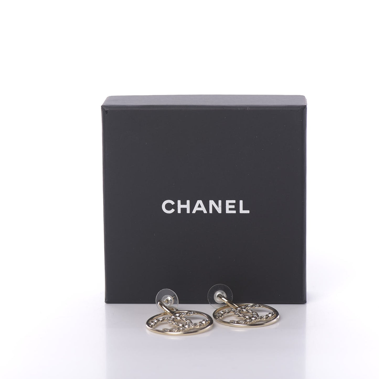 Baguette Crystal High Society CC Drop Earrings Gold