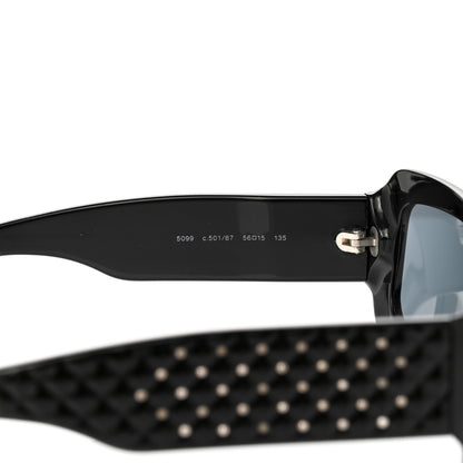 Chanel Studded CC Sunglasses 5099 Black 5 of 9