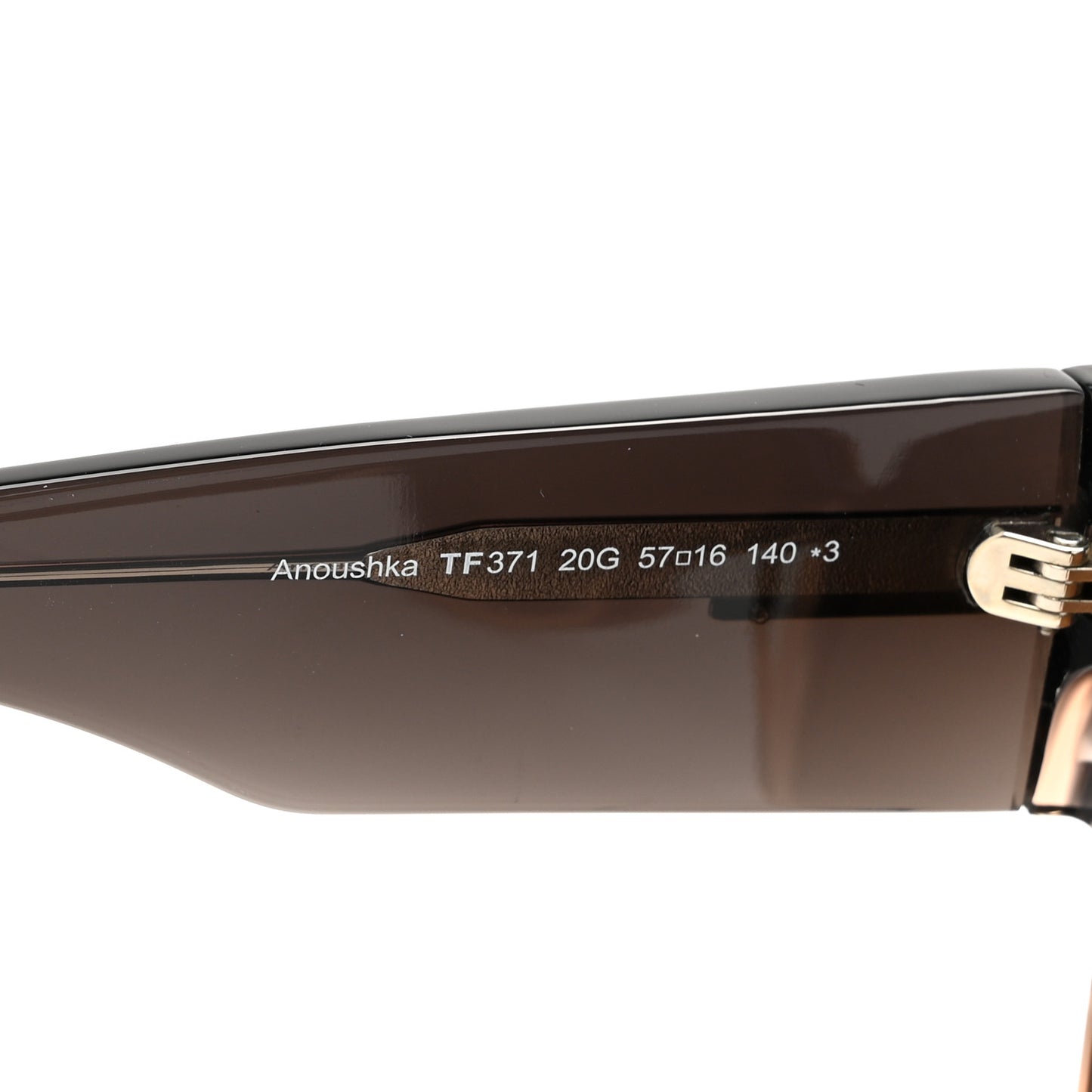 Acetate Anoushka Cat Eye Sunglasses TF371 Melange Grey Peach