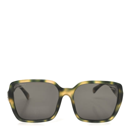 Chanel Acetate Square Sunglasses 5408 Green 2 of 7