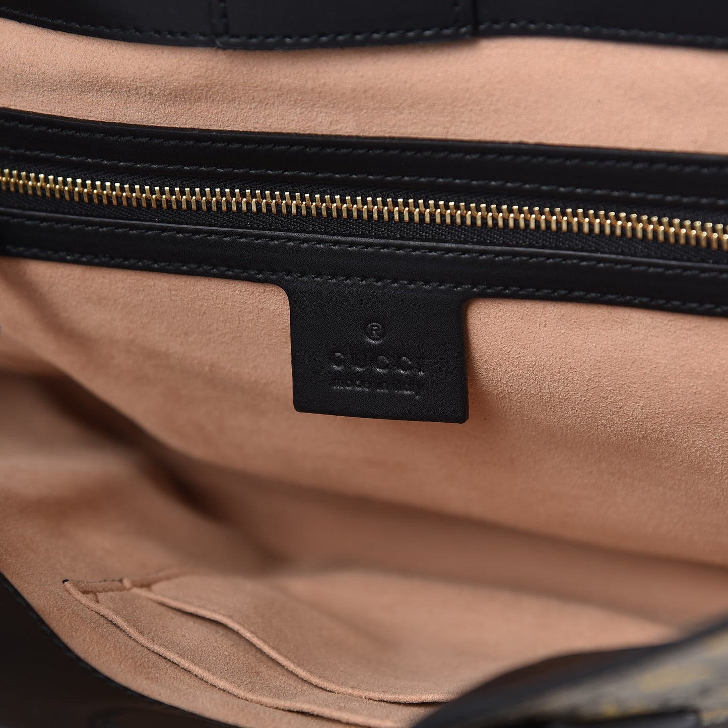 Soft GG Supreme Monogram Bees Small Crossbody Tote Beige Oro Black