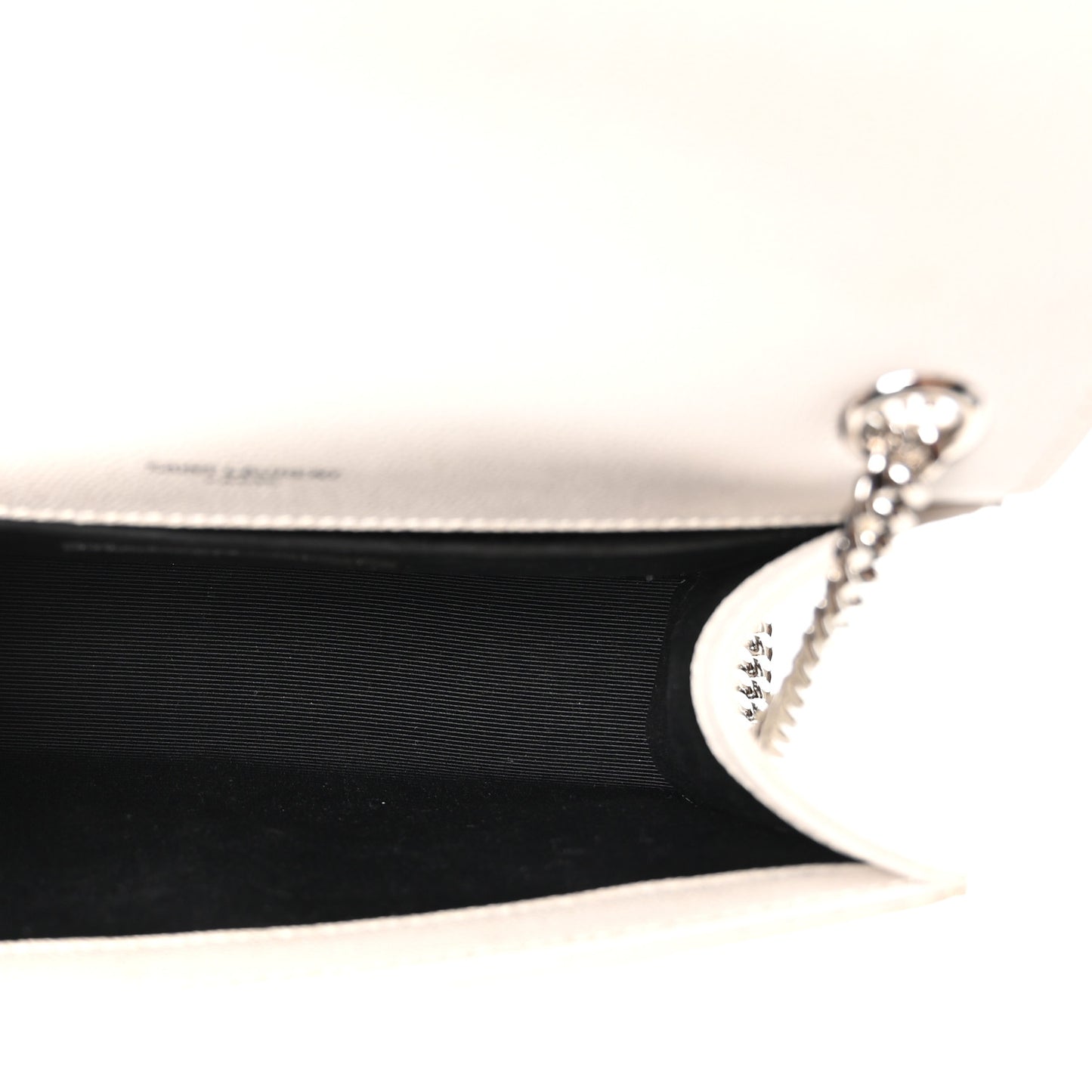 Grain De Poudre Small Classic Monogram Kate Tassel Satchel Icy White