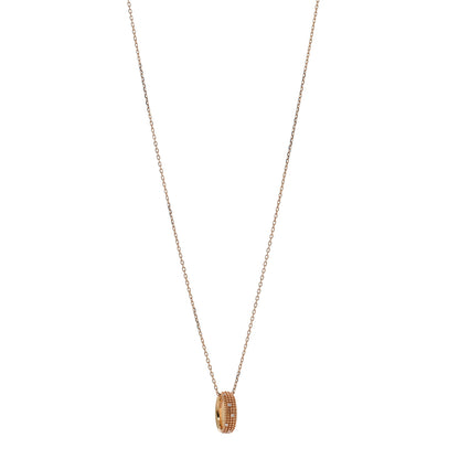 Damiani 18K Rose Gold Diamond Metropolitan Dream Pendant Necklace 1 of 4