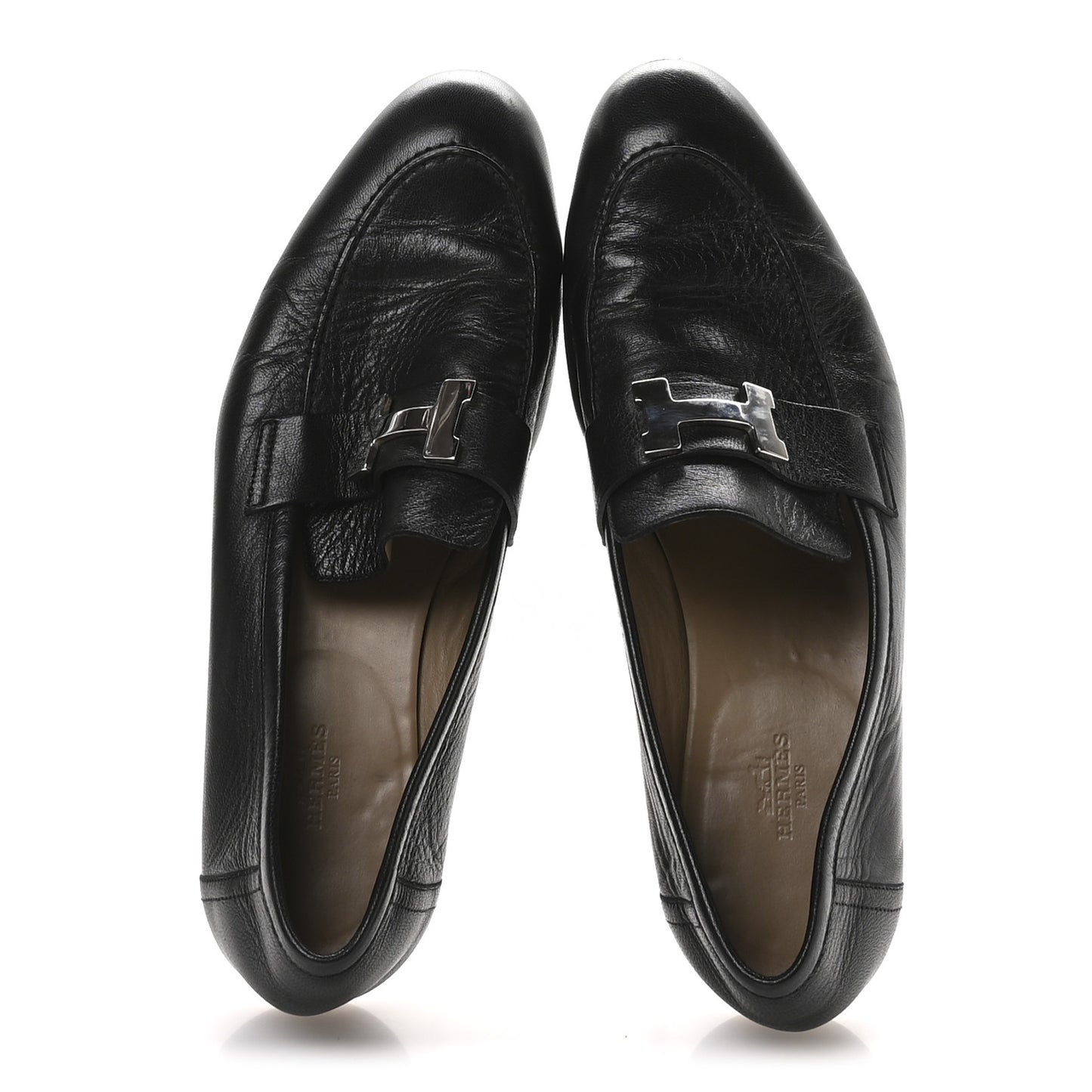 Goatskin Men's Paris Loafers 42 Black