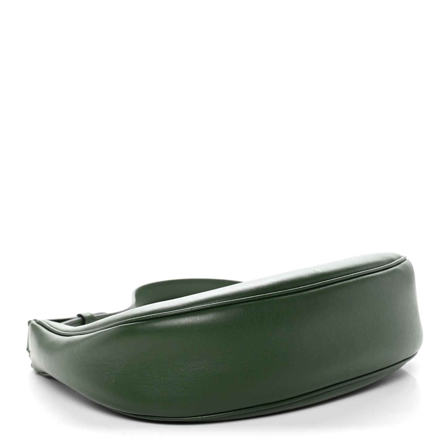 Smooth Calfskin Medium Strap Ava Shoulder Bag Green