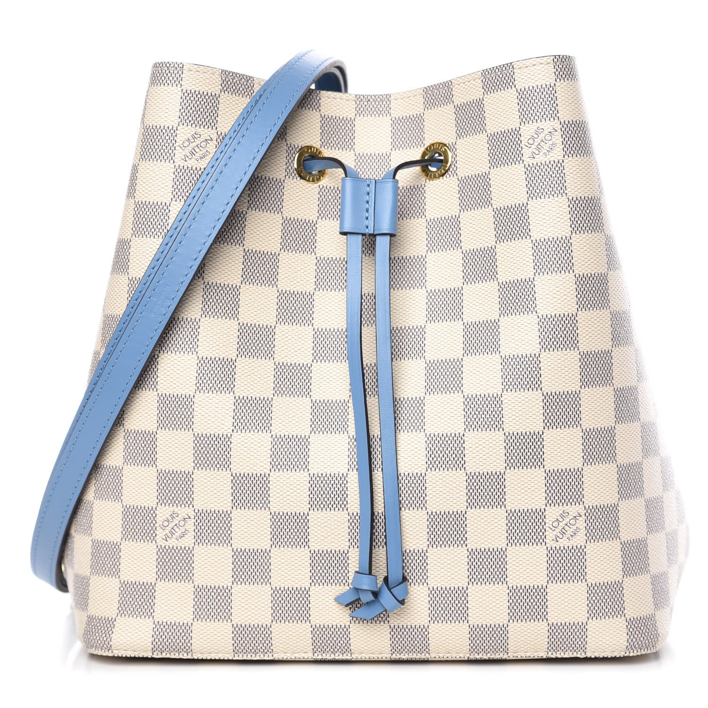 Damier Azur Neonoe MM Bleuet