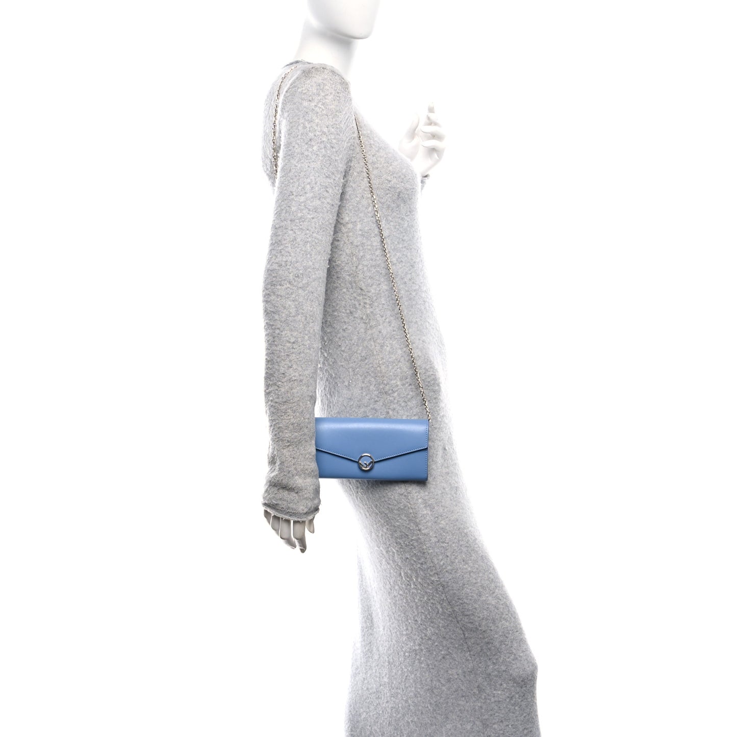 Vitello Liberty F is Fendi Continental Envelope Wallet on Chain Nebula