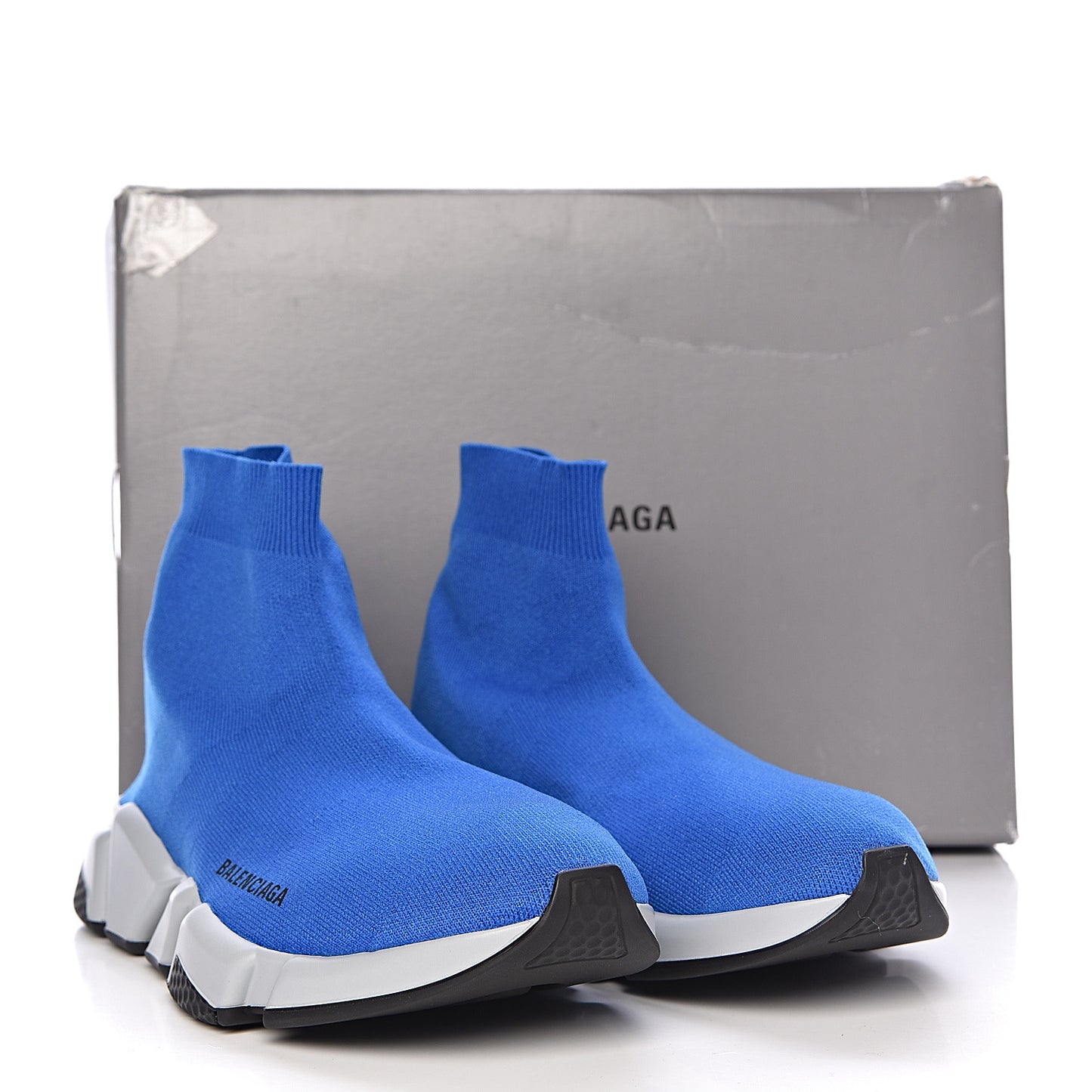 Neoprene Knit Mens Speed Sneakers 43 Bleu